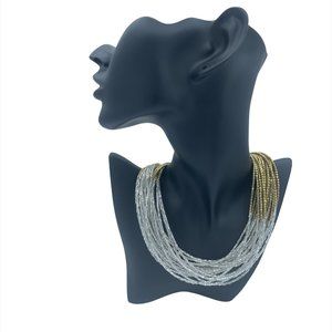 Tasha Lead Free Seed Bead Multi Strand Short Beaded Necklace